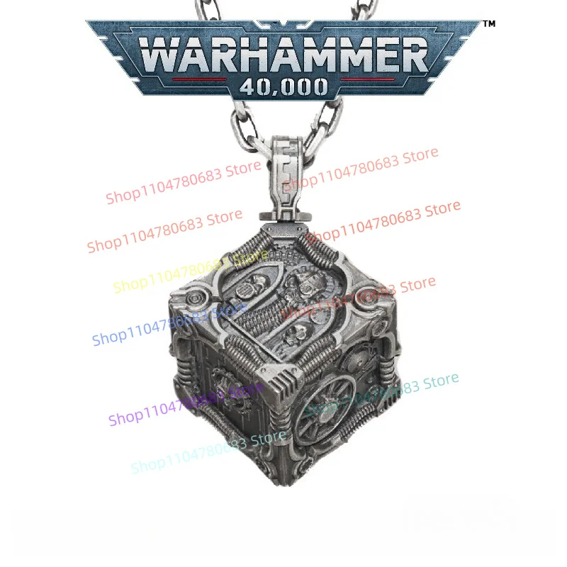 Фото Ожерелье с кубиками Calculus 40K Adeptus Mechanicus, ретро-украшение для одежды, модный кулон для мужского рюкзака, игровой мерч, подарок №1