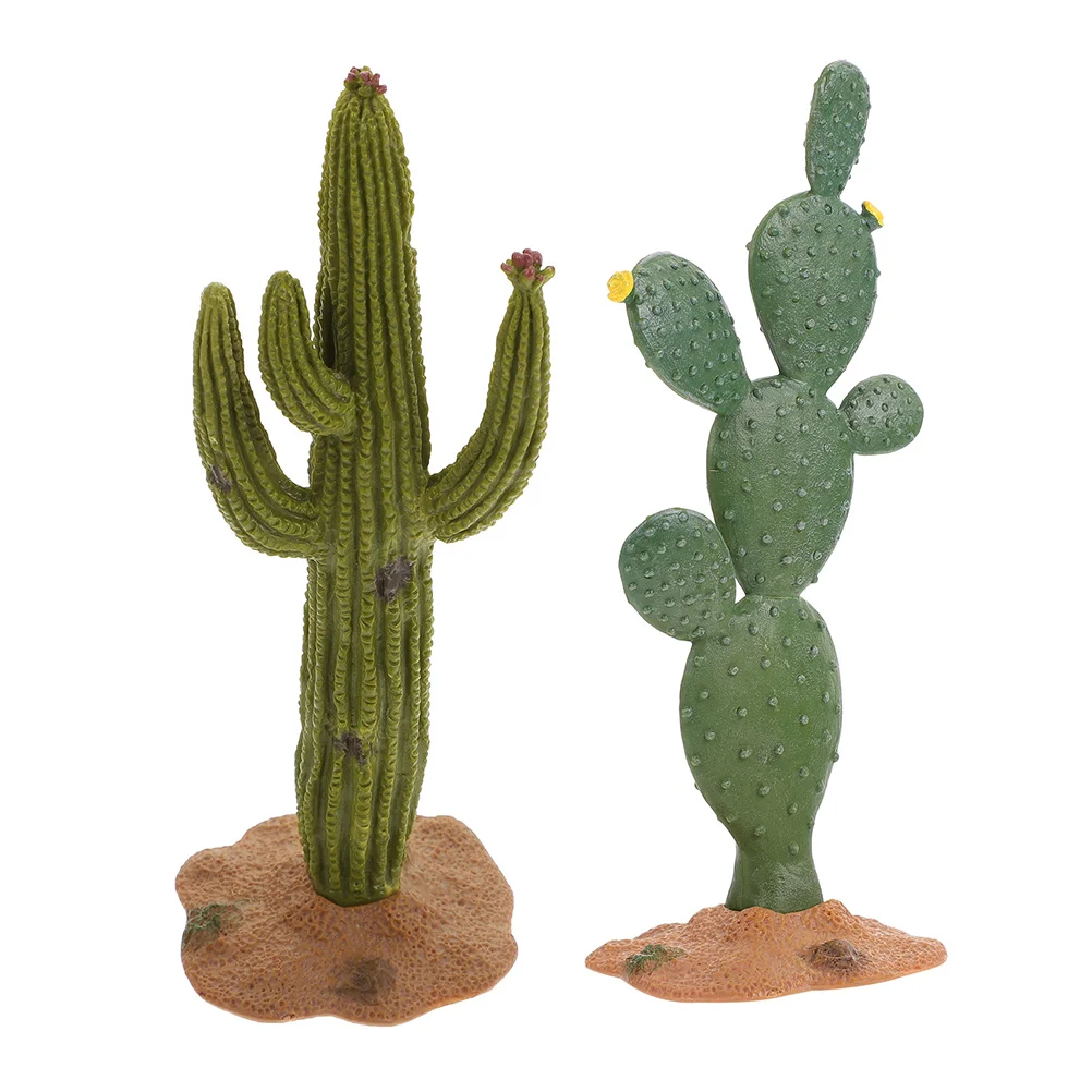 

Cactus Model Mini Figurine Artificial Exquisite Statue Modeling Ornament Faux Indoor Plants