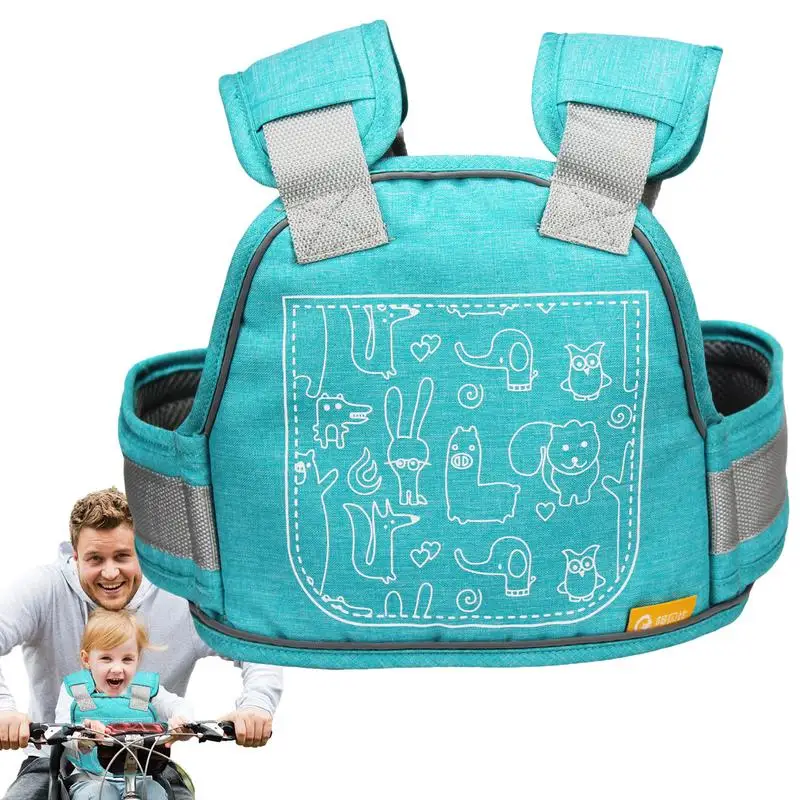 

Детский ремень безопасности для мотоцикла, мотоцикла, безопасное вождение со светоотражающим дизайном, регулируемый ремень, универсальный