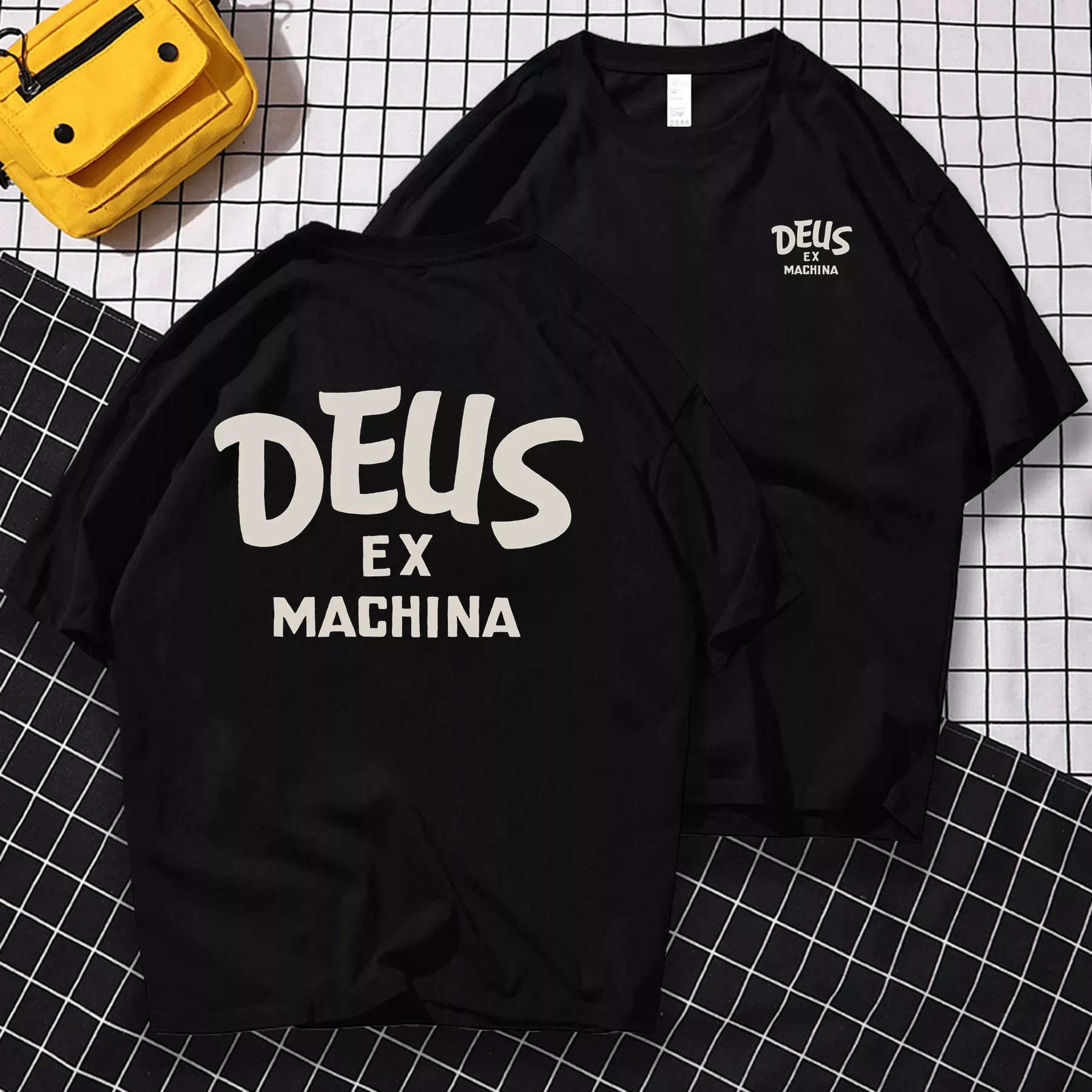 

Удивительные мужские футболки, горячая Распродажа, футболка, повседневная, оверсайз, Deus-ex-machina Essential, Мужская футболка