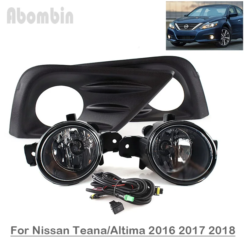 

Фара переднего бампера для дневных ходовых огней, противотуманная фара в сборе с жгутом проводов для Nissan Altima/Teana 2016 2017 2018