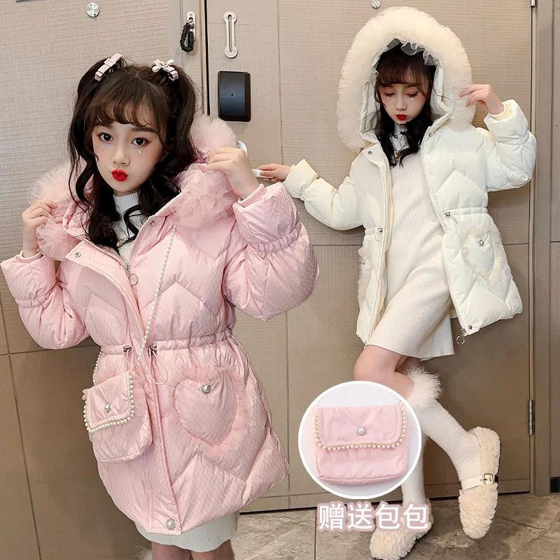 

Детская одежда, куртка на хлопковом наполнителе для девочек, теплое хлопковое пальто без рисунка, одежда для девочек, детская верхняя одежда в стиле принцессы