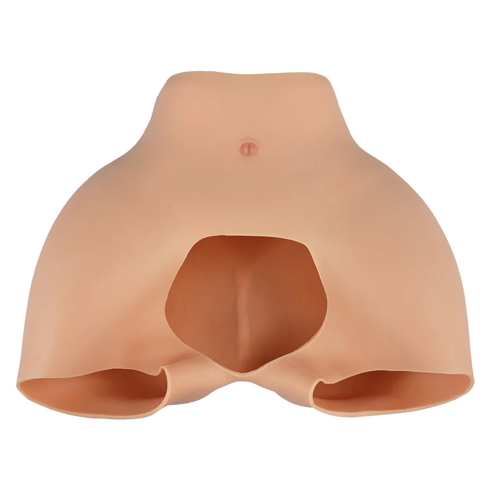 3.1cm Thickened Hip Silicone Shaping Pants Open-crotch Trousers Fake Hip Increase Lift Hip Seamless Pants Silicone Underpants