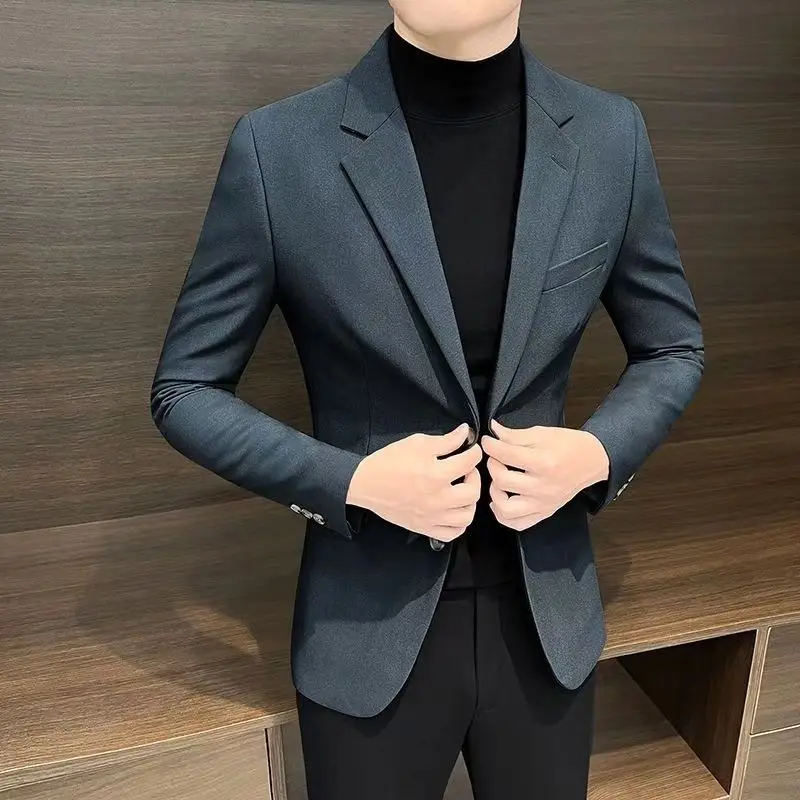 Мужской деловой пиджак р.S-5XL цвета в ассортименте