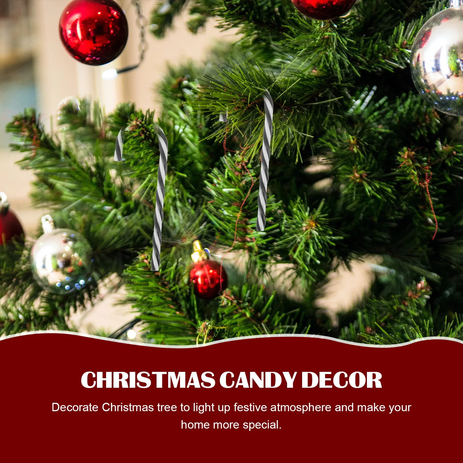 10 шт. набор конфетных тростей рождественские украшения с ветряной мельницей