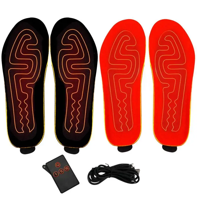 

Winter Heated Insoles For Shoes USB RC Heating Shoe Insoles Electric Foot Warming Pad Feet Sock Pad Mat Skiing Heating Insoles