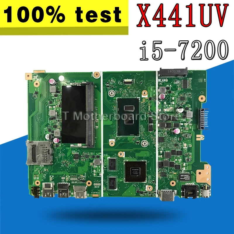 

X441UV Motherboard with 4G RAM i5-7200 For Asus X441UV X441U F441U A441U X441UR Laptop Mainboard Motherboard test 100% OK