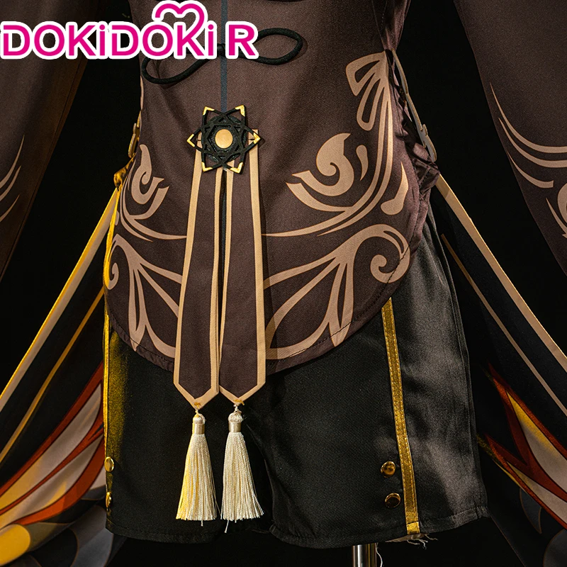 Размера плюс DokiDoki-R Game Genshin Impact Косплей Костюм Hutao милый Hu Tao костюм по специальная