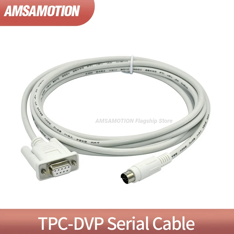 

Suitable for MCGS TPC Touch Panel HMI Screen Connect To Delta DVP Series PLC Programming Cable TPC-DVP