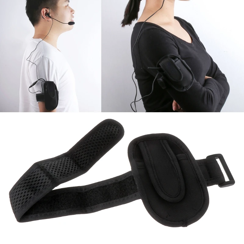 

Referee Interphone Armband Bag Headset Armlet Headset Rider Portable Bag Case
