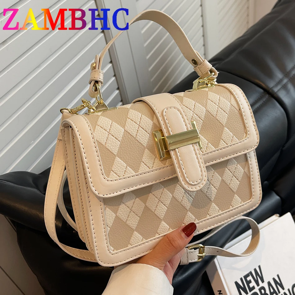 

Fashion Luxury Handbags Women Bags Designer Lingge PU Leather Shoulder Crossbody Bag 2022 Purses and Handbags Lady Small Totes