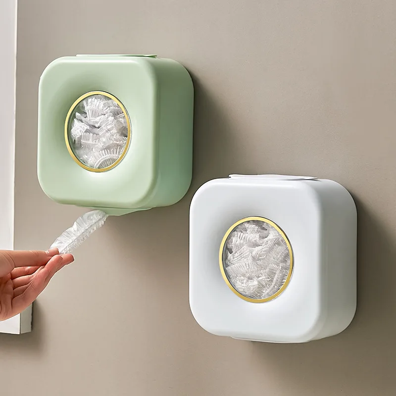 

Кухонная пластиковая оберточная коробка для хранения без отверстий, настенная подвесная одноразовая пластиковая оберточная коробка для х...