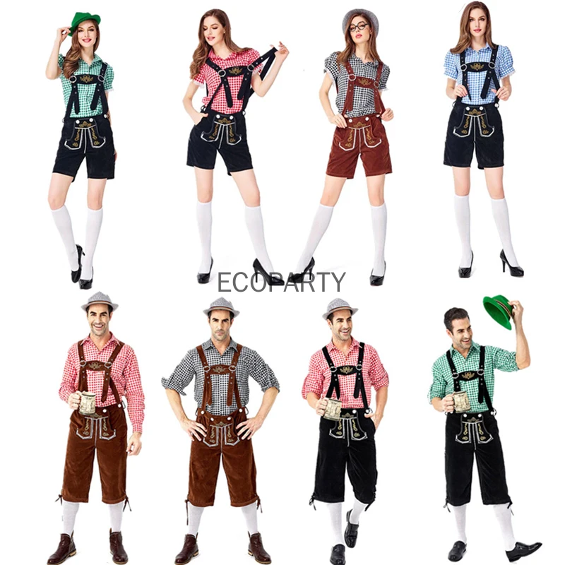 Прямая поставка немецкий костюм на Октоберфест для мужчин и женщин традиционная
