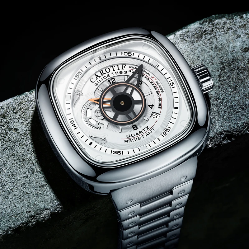 

Top Brands Men Watch Skeleton Waterproof Fashion Casual Male Wristwatch Stainless Steel Strap Man Watches Relogio Masculino