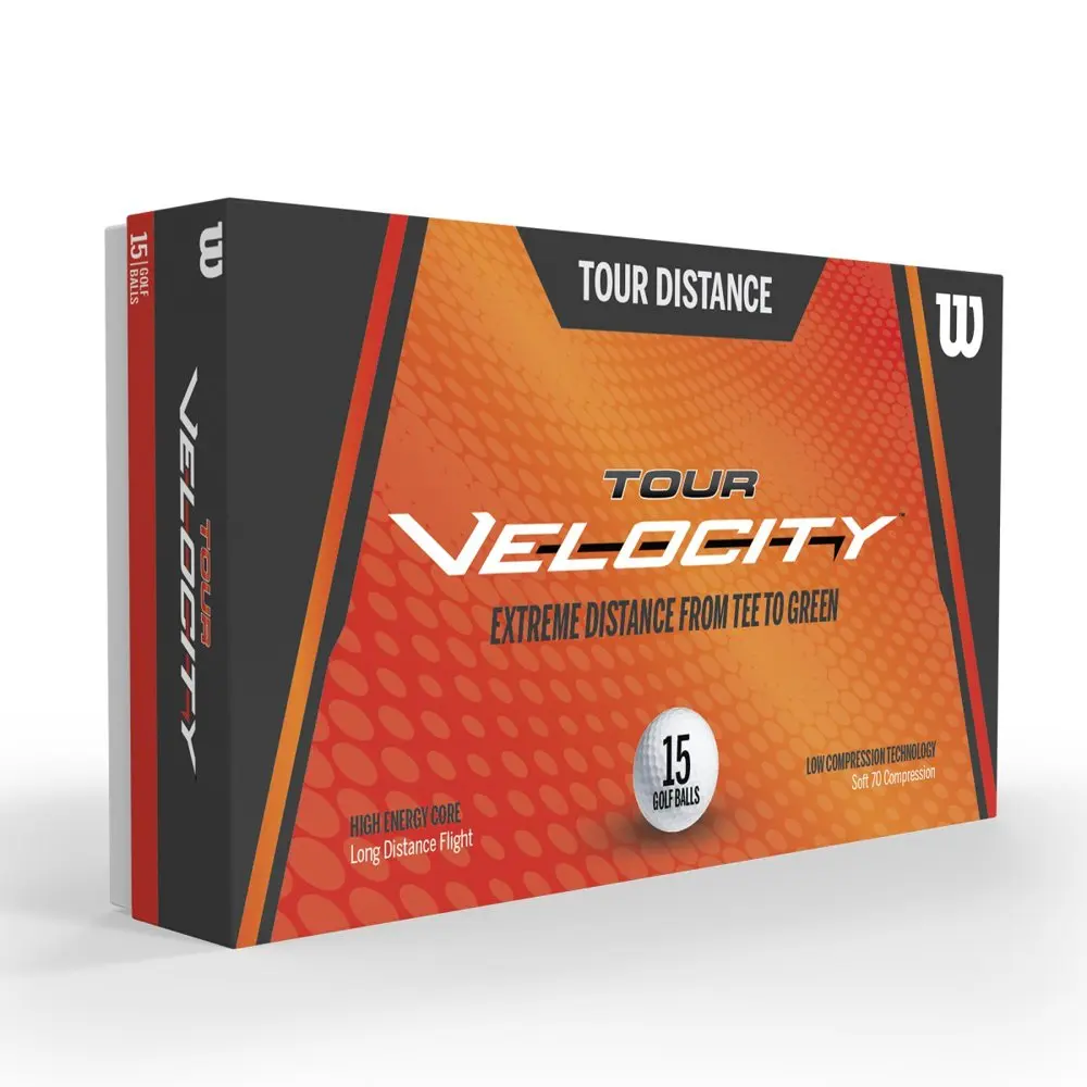 

Tour Distance Golf Balls, 15-Ball Pack, White