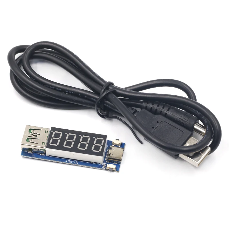 Тип C PD приманка модуль быстрой зарядки триггерный DC Цифровой дисплей измеритель