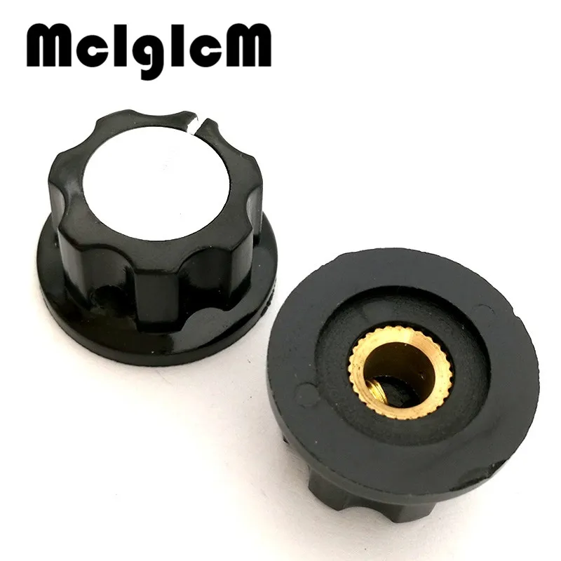 10 шт. ручка потенциометра WH118/WX050 bakelite/медное внутреннее отверстие 6 мм