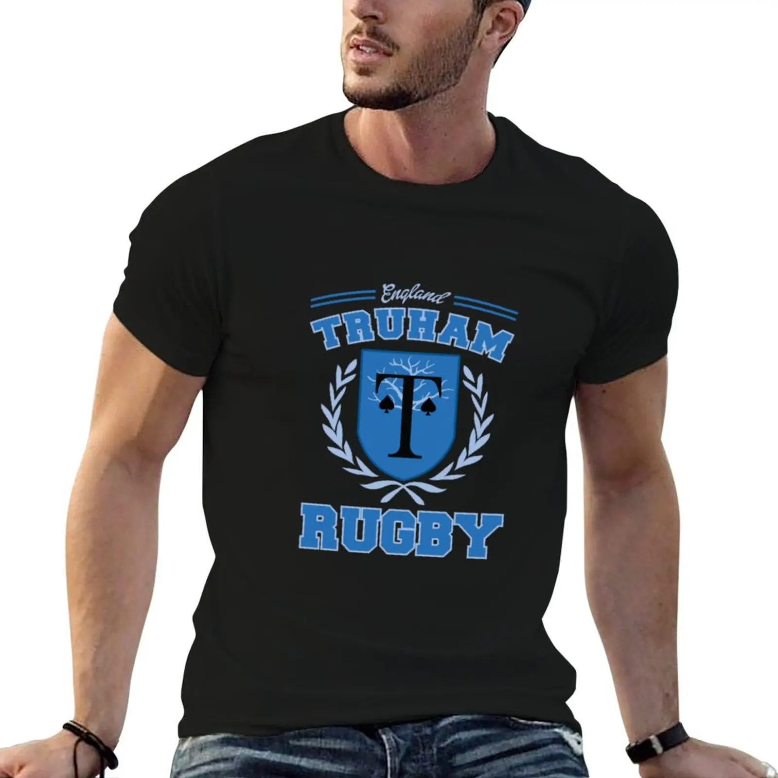 Фото Футболка Truham Rugby (Heartstopper)20, мужские футболки G-Man, футболки для мужчин, мягкие хлопковые мужские футболки с графическим принтом, футболка №1
