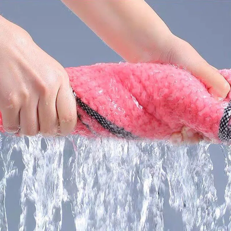 New Kitchen Towels High Quality Color Clean Towel Microfiber Kitchen Dish Cloth Super Absorbent Scouring Pad Napkins Tableware