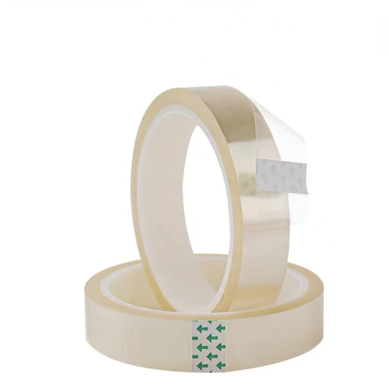 

Pet transparent high temperature adhesive tape Screen protection and edge sealing heat transfer printingSilicon Tape Traceless