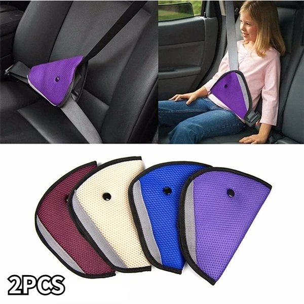 

Seat Belt Cover 2Pcs Stonego Car Child Safety Cover Shoulder Harness Strap Adjuster Kids Seat Belt Clip Cute Car Accessories