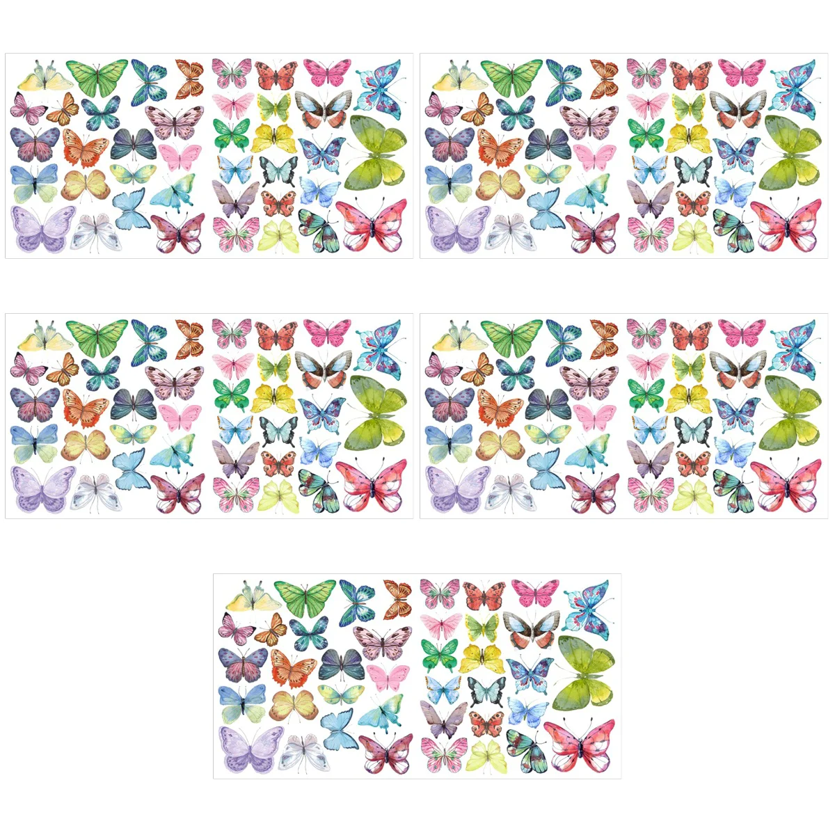 

5pcs Wall Decorative Sticker DIY Butterflies Decoration Butterflies Decal Bedroom Decal