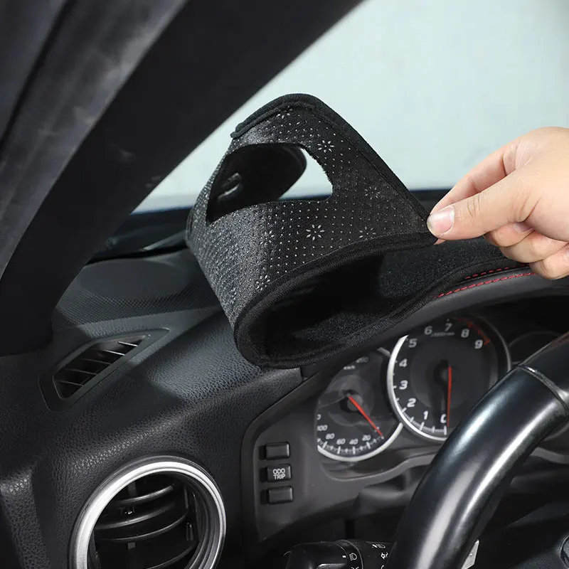 

For Subaru BRZ ZC6 12-20 Black polyester Car Decoration Dashboard light-proof pad Center console sun pad Car accessories LHD RHD