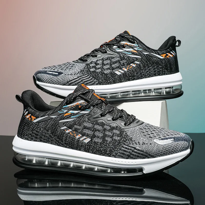

High Cushioning Running Shoes Men Mesh Sneakers Male Athletic Sports Jogging Walking Shoes Outdoor Gym Training Shoes