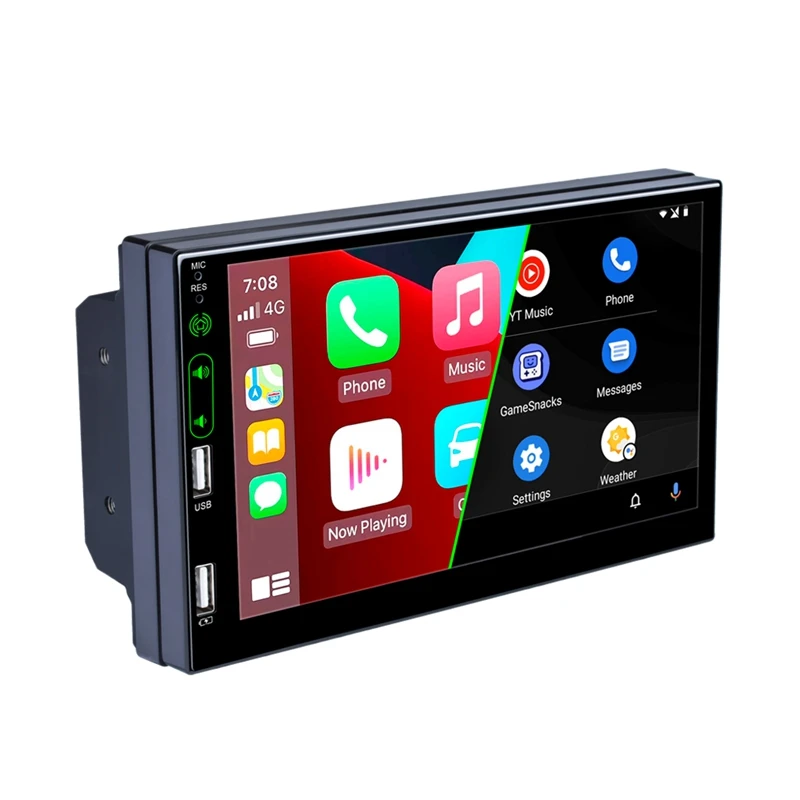

NEW-7Inch 2 Din Car Touch Screen Android 10 Car Radio MP5 Player Built-In WiFi GPS with Carplay Android Multimedia Player