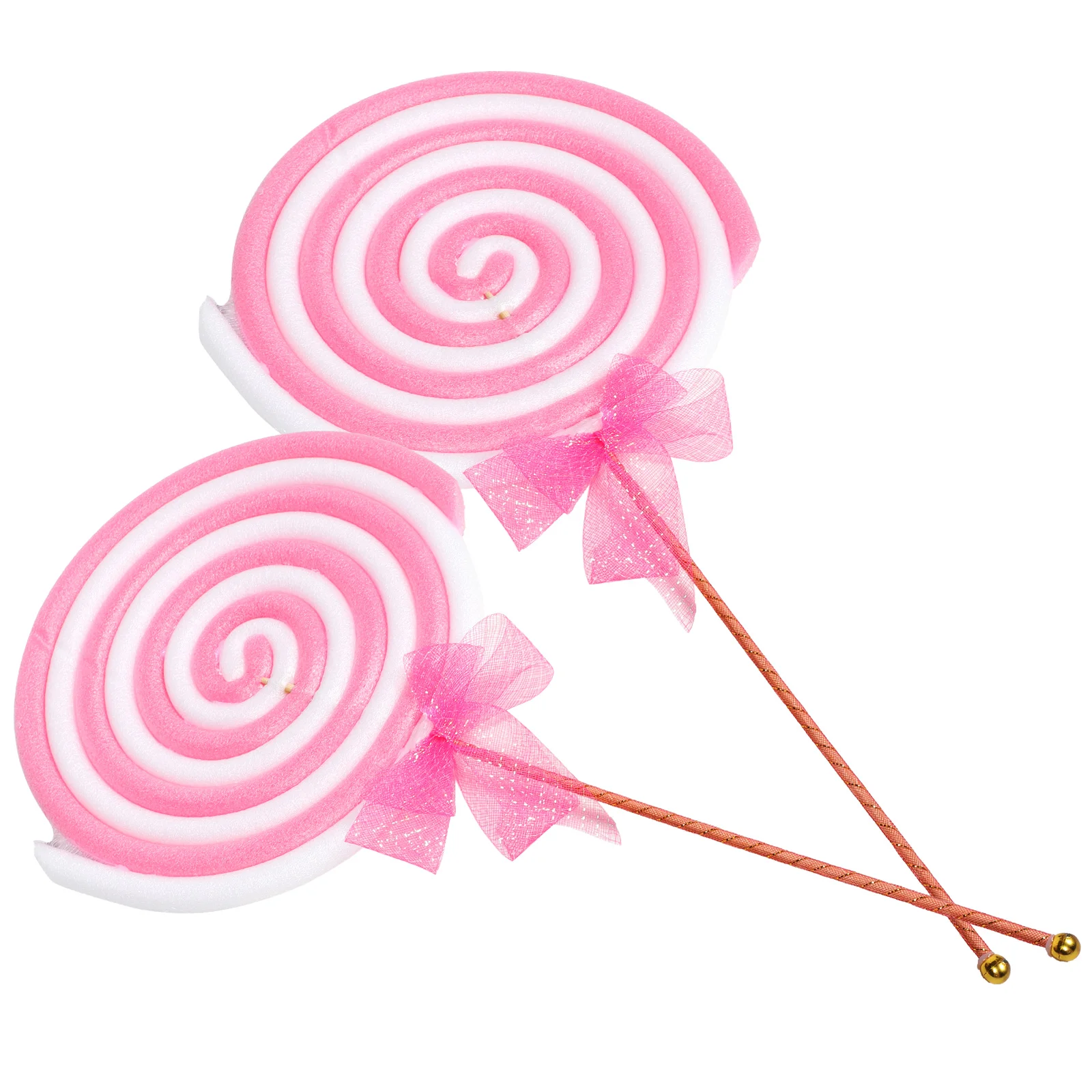 

2 Pcs Lollipop Photo DIY Crafts Artificial Christmas Treeations Candy Lollipop Ornament Plastic Theme Photo Prop Child