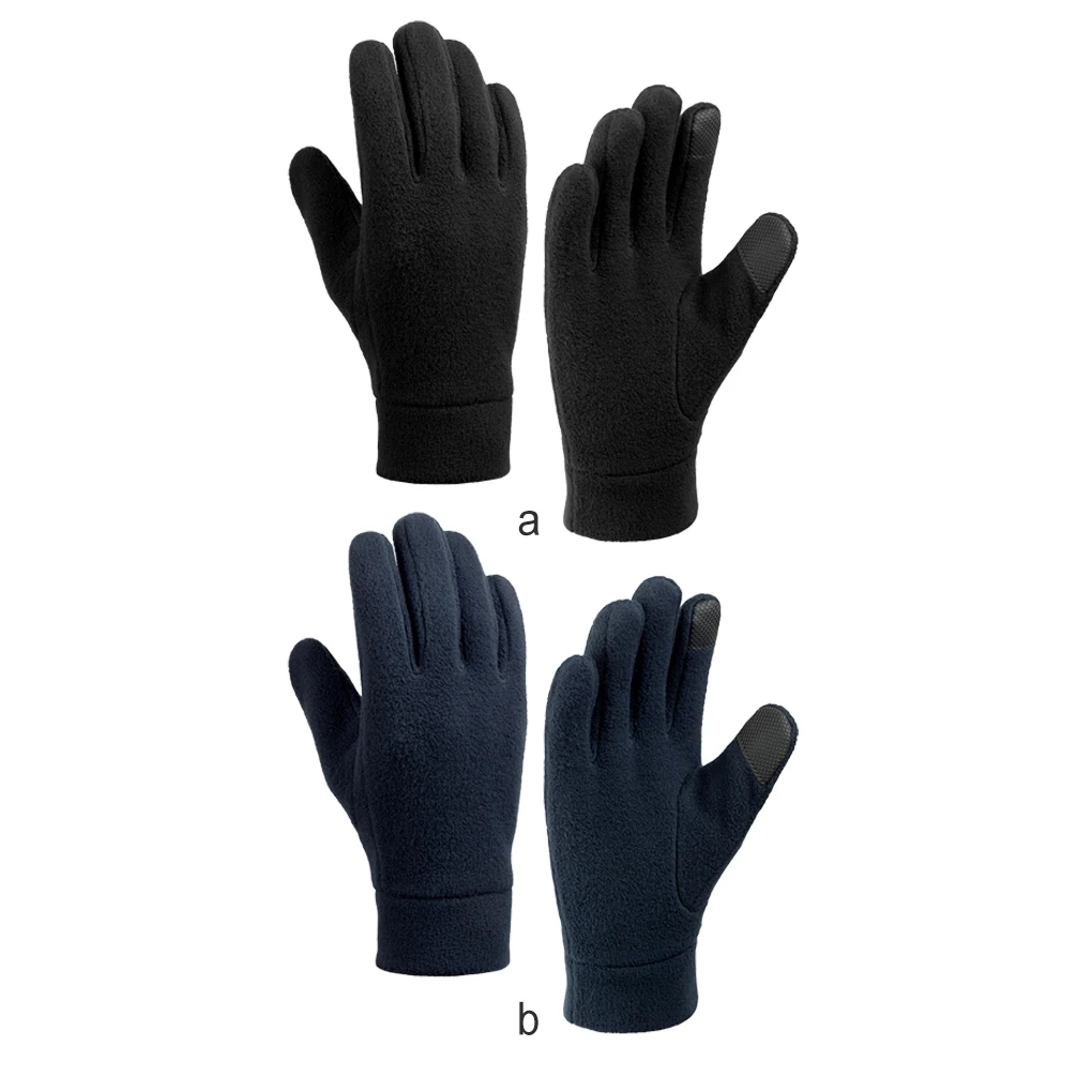 

Winter Warm Full Gloves Touch Screen Thermal Flexible Thick Fleece Non-slide Sports Mittens Outdoor Cycling Driving