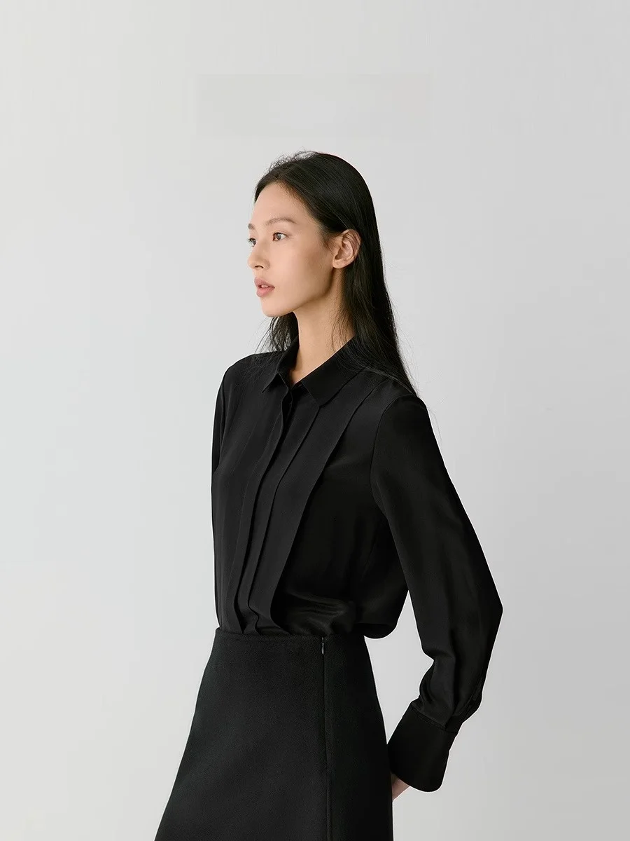 Icicle Wo Женская одежда 2024 ранняя осень новые свободные универсальные шелковые