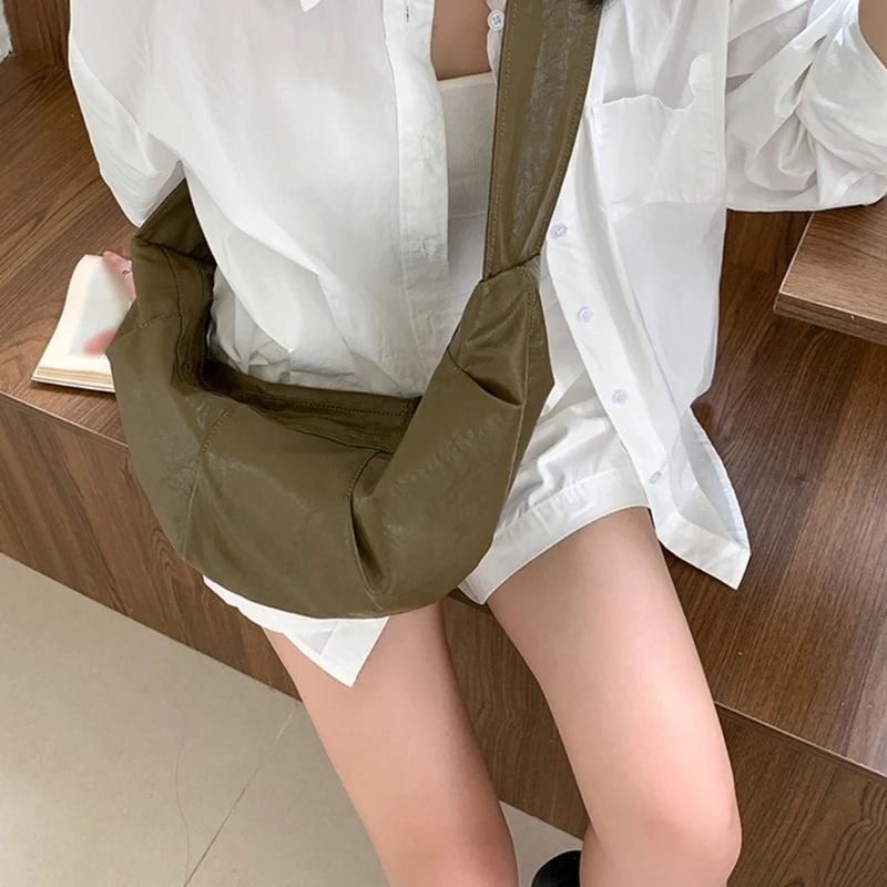 Элегантная женская сумка через плечо большая вместительная для пельменей из