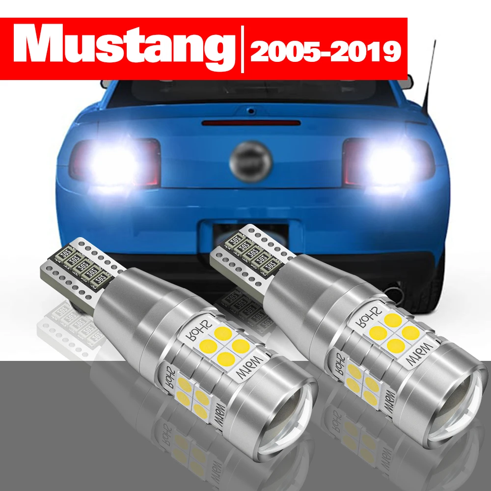 

For Ford Mustang 2005-2012 2015-2019 Accessories 2pcs LED Reverse Light Backup Lamp 2004 2008 2011 2013 2014 2015 2017 2018