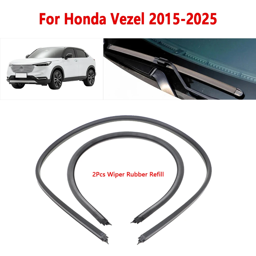 Фото Резиновая накладка для дворников Honda Vezel 2015-2025, сменные аксессуары для дворников автомобиля, 1 пара №1