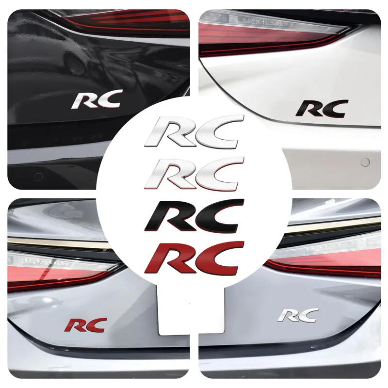 Автомобильный 3D металлический декор RC эмблема значок наклейка задний багажник
