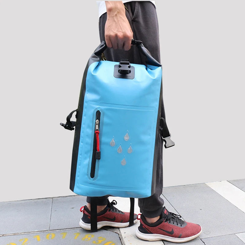 25L 500D PVC Waterproof Dry Bag Backpack Outdoor Duffel Rafting Gym Sports Camping Drybag Trekking Watertight Kayak Hermetic Bag