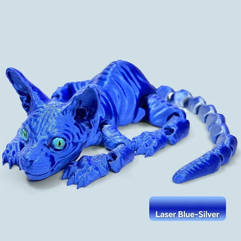 

Реалистичная фигурка кота-сфинкса с 3D креативным принтом — очаровательная шарнирная игрушка-непоседа, идеальный подарок для любителей кошек