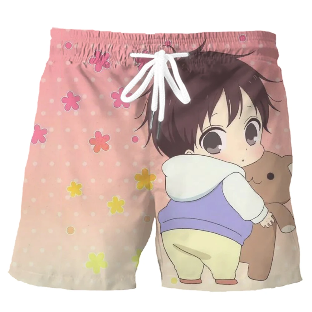 

CLOOCL School Babysitters Anime Shorts Men Fashion 3D Graphics Cartoon Board Shorts Casual Sportpants Mens Clothing