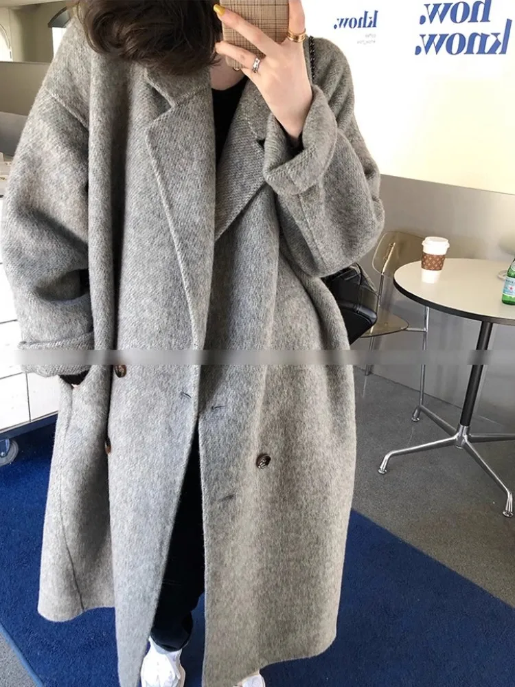 Двухстороннее кашемировое пальто для женщин