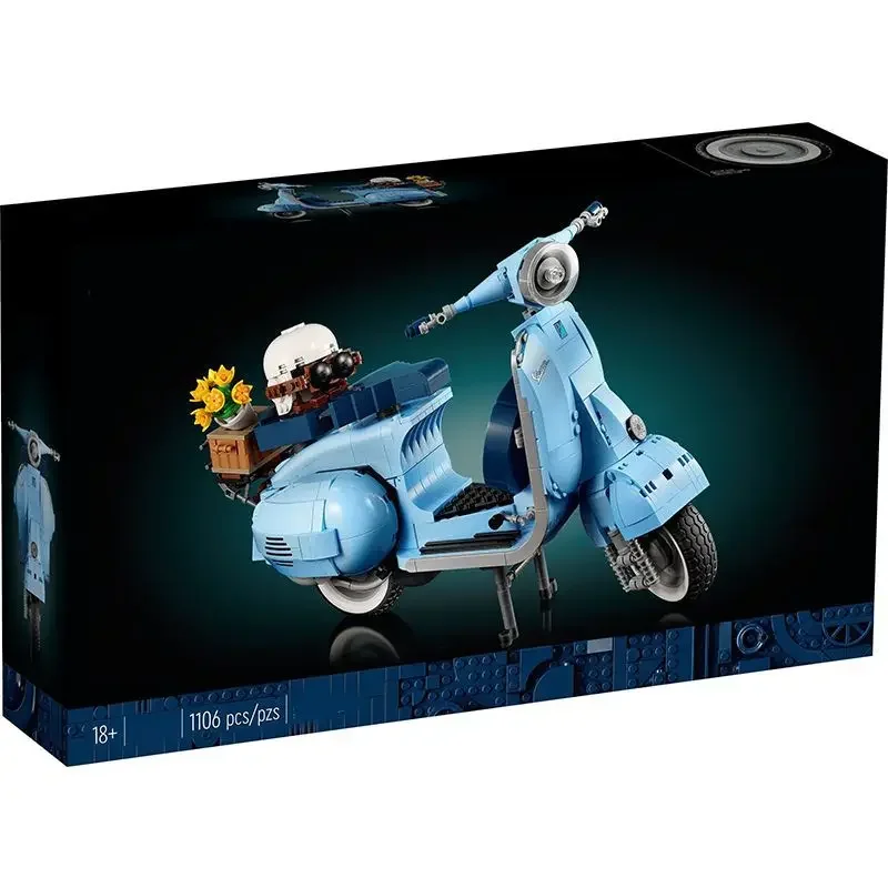 Винтажные строительные блоки для скутера Модель сборки электрического