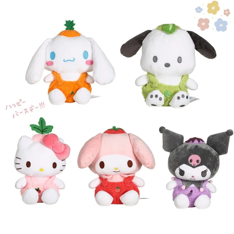 

Sanrio Hello Kitty Cinnamoroll Kuromi My Melody Pochacco Vegetable Series Plush Cartoon Doll Stuffed Toys Birthday Present Gift