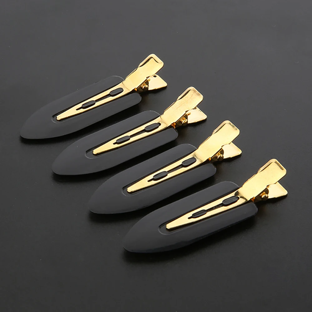 

4Pcs Professional Seamless Makeup Hair Pin Barrette Hair Clips No Bend Crease Barrette Hair Clip Salon Hair Styling Accessories