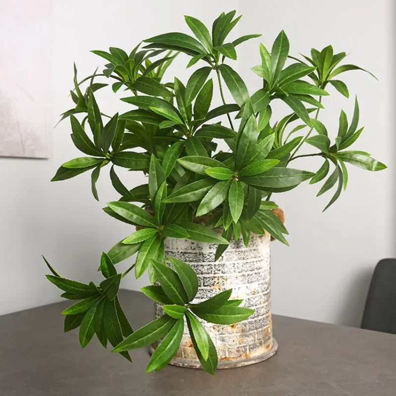 

95cm Artificial Elaeocarpus Hainanensis Flower Green Plant Wedding Home Decoration Table Decoration Nordic Minimalist Style