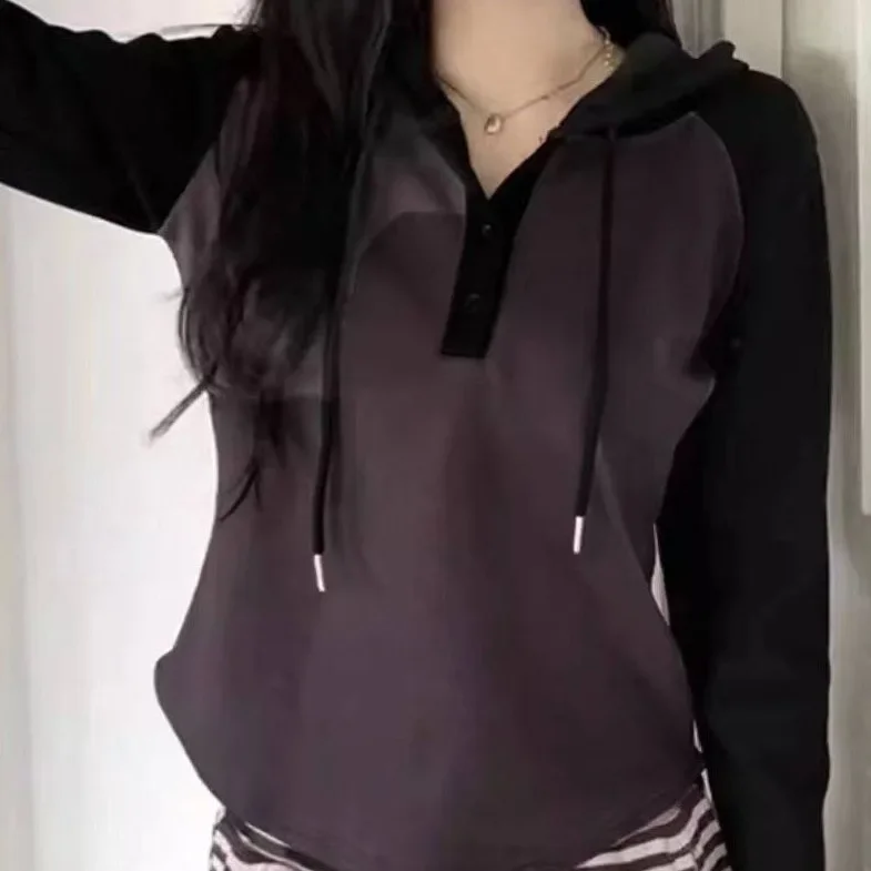 2023 новый дизайн женская укороченная толстовка с капюшоном весенне-осенняя