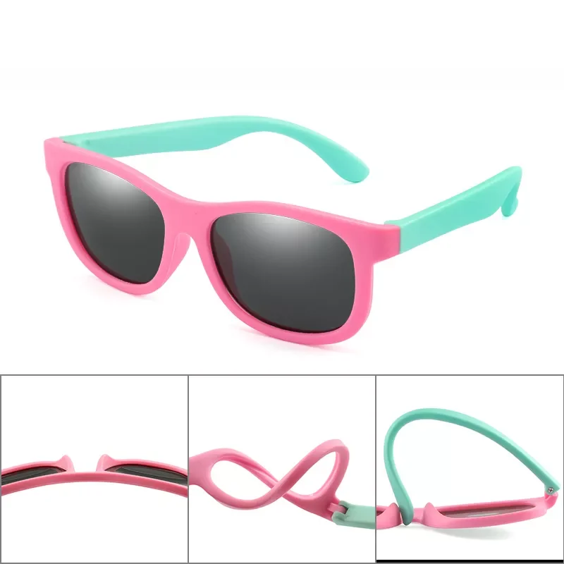 

Rubber TR90 Children UV Polarized Sunglasses Kids Sunglasses Polaroid Sun Glasses for Girls Boys Baby Glasses Safety Eyewear