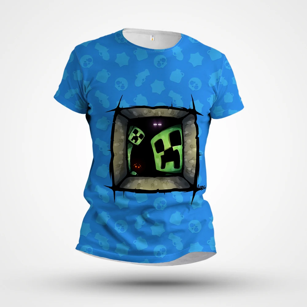 

Fashion trend style printing 3D printing children's polyester short sleeved T-shirt