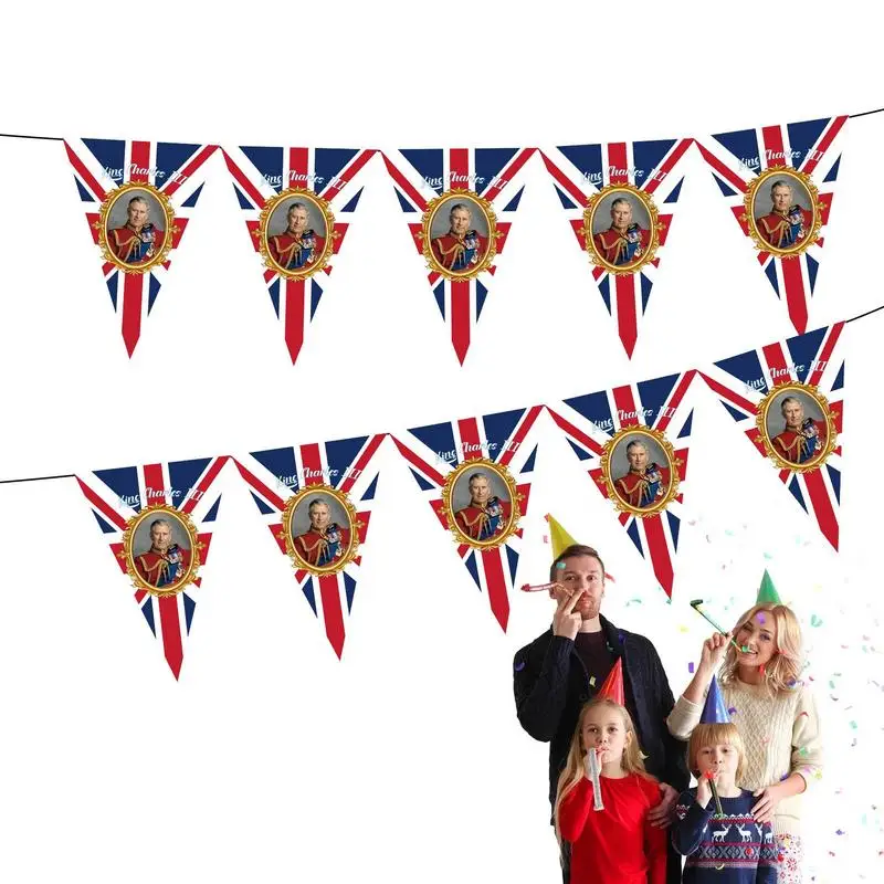 

Флаг короля Чарльза III флаг Чарльза 3-го Союза Джека флаг ярких цветов и устойчивый к выцветанию 8,2 фута король Чарльз 3-й коронации флаг