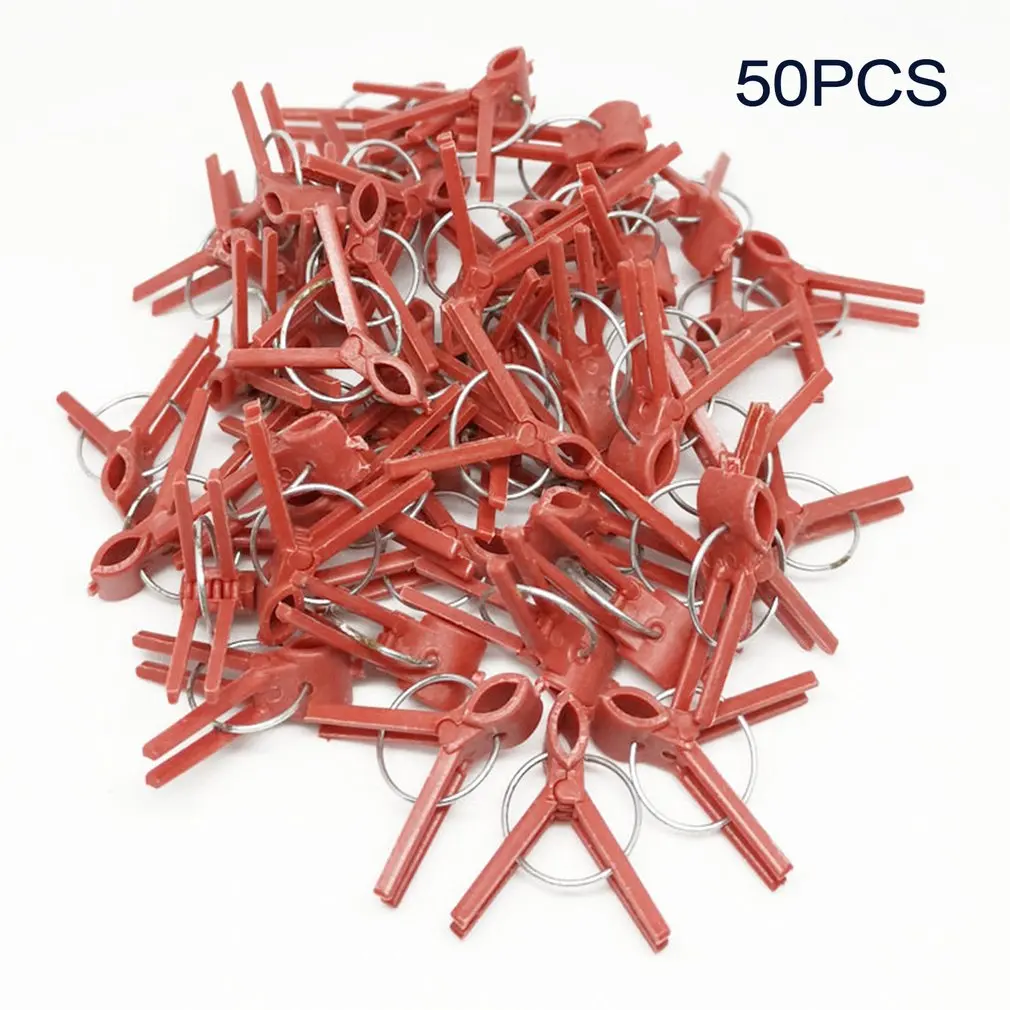 

Прививочный зажим для овощей, 50 шт., зажим для огурцов, арбуз, дыня, зажим для прививки баклажанов, пластиковый зажим