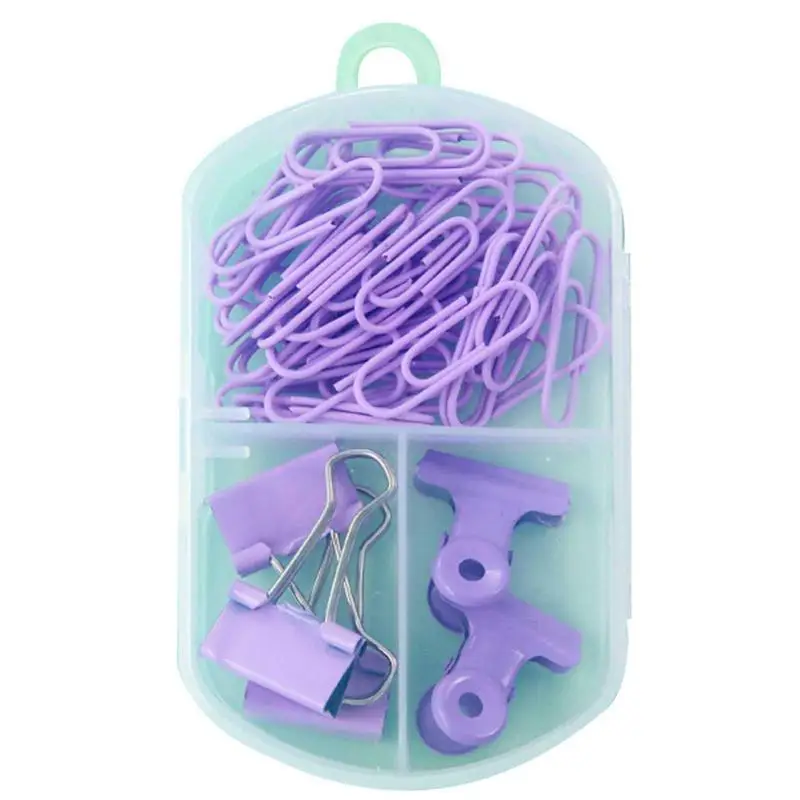 

Binder Clips Set 45Pcs Paper Clips And Binder Clips Binder Clips Paper Clips With Bill Holder Organize Paper Files Documents